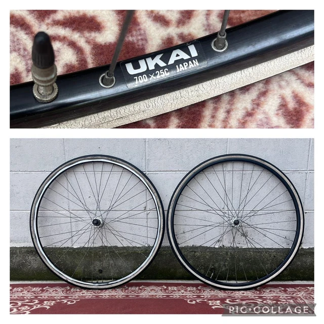 UKAI RIM SET 700C 48h Tandem Clincher 23mm Cr 700 Vintage Racing Bike NOS 159.00 PicClick