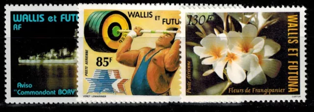 Timbre Poste Aérienne N° 132 --> 134  de Wallis et Futuna neufs **