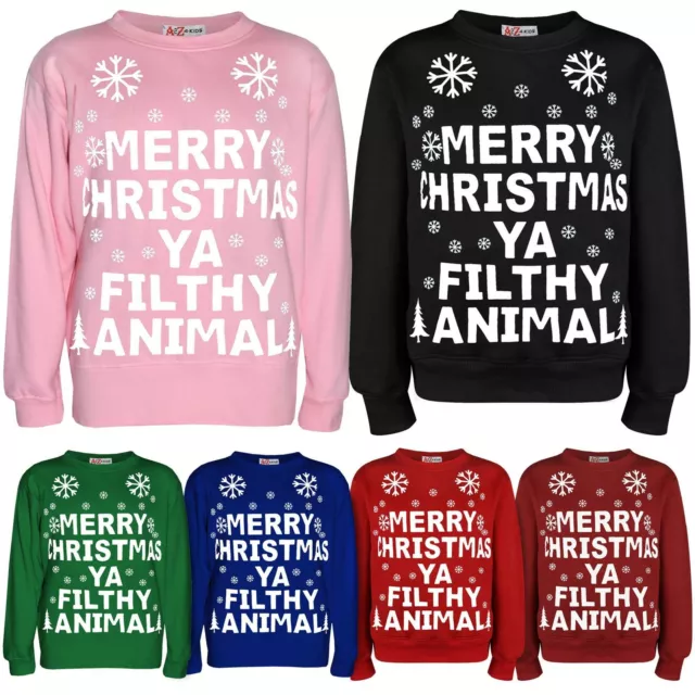 Adults Unisex Mens Womens Jumper Sweatshirt Ya Filthy Animal Gifts