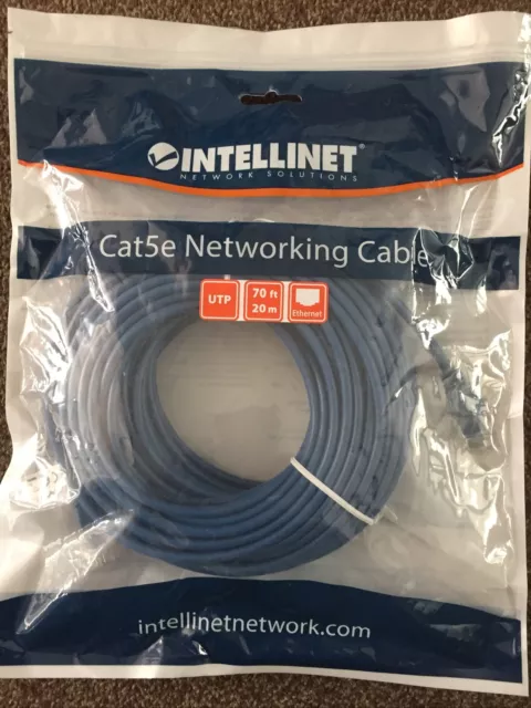 326018 Intellinet NETWORK CABLE CAT5E CCA 20M BLUE U/UTP CBL/UNSHIELD TP/UNSHI 2