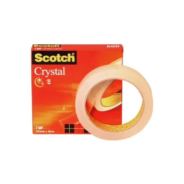 SCOTCH® - 7100027400 - Nastro adesivo crystal 600 19 mm x 66 m  supertrasparente - 600 - 3134375261951