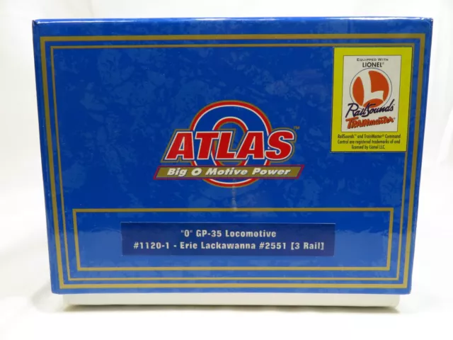 Atlas 1120-1 Erie  Lackawanna #2551 GP-35 Diesel NIB 3