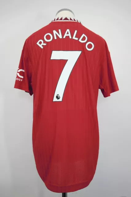Manchester United Home Authentic Player Shirt Large 2022/2023 RONALDO 7