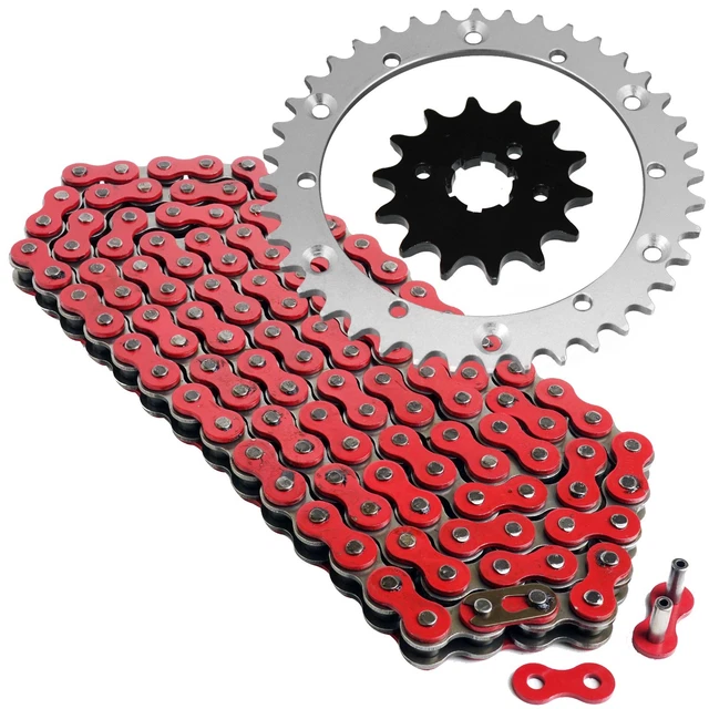 Red Drive Chain And Sprocket Kit for Yamaha Banshee 350 YFZ350 1989-2006