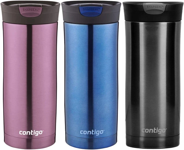 Contigo 16oz SnapSeal Travel Tumbler Huron Stainless Steel - Color Choices