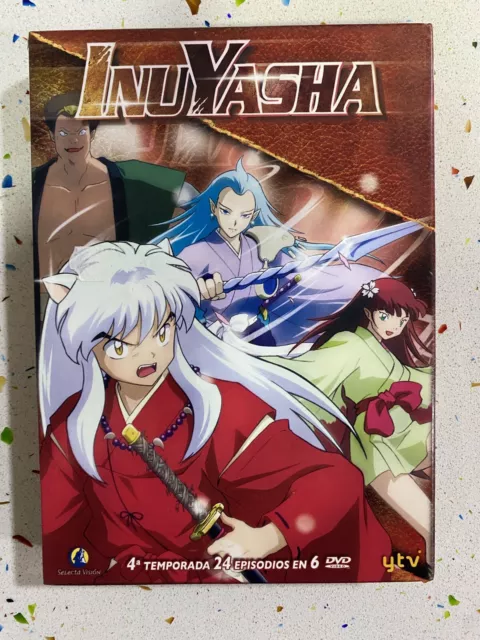 Inuyasha Cuarta 4ª Temporada 4 - 24 Episodios En 6 Dvd - Español Catalan Japones