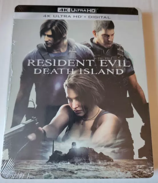MINT RESIDENT EVIL DEATH ISLAND 4K Steelbook Digital NEW & SEALED Leon