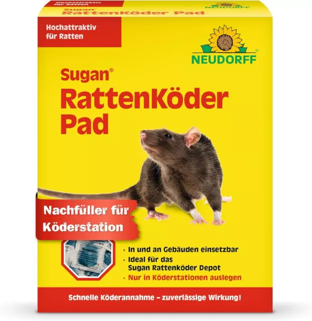 Neudorff Sugan RattenKöder Pad Rattengift Effektive und Sichere Bekämpfung