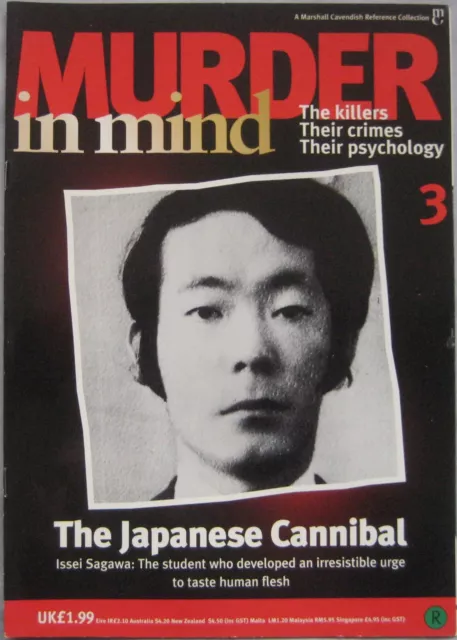Murder in Mind magazine Issue 3 - Issei Sagawa The Japanese Cannibal