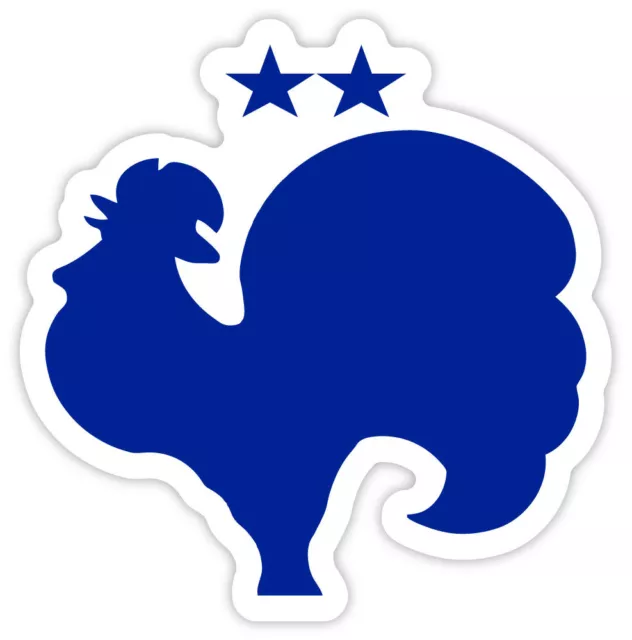 Sticker et autocollant Coq Equipe de France FFF 2 étoiles