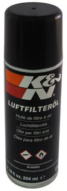 K&N Sportluftfilter Filteröl Luftfilteröl Filter Öl rot 204ml 99-0506EU