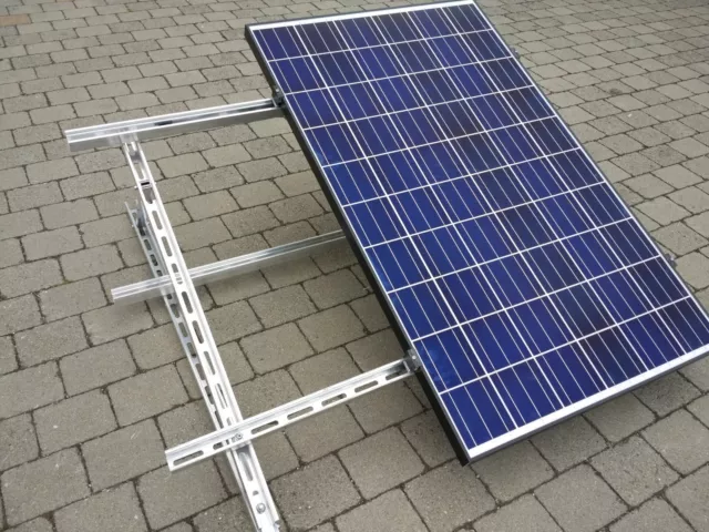 PV Solarmodul Aufständerung System 15-30° für alle Modulgrößen NEU 1 - 6 Module