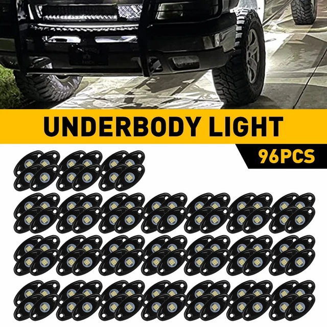 Kit 8 Feux De Roche RGBW 24W Infinite Offroad - Les Plus Brillants Du Marché, Garantie 25 Ans