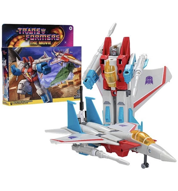 TRANSFORMERS THE MOVIE Retro Decepticon Air Commander Starscream Figure ...