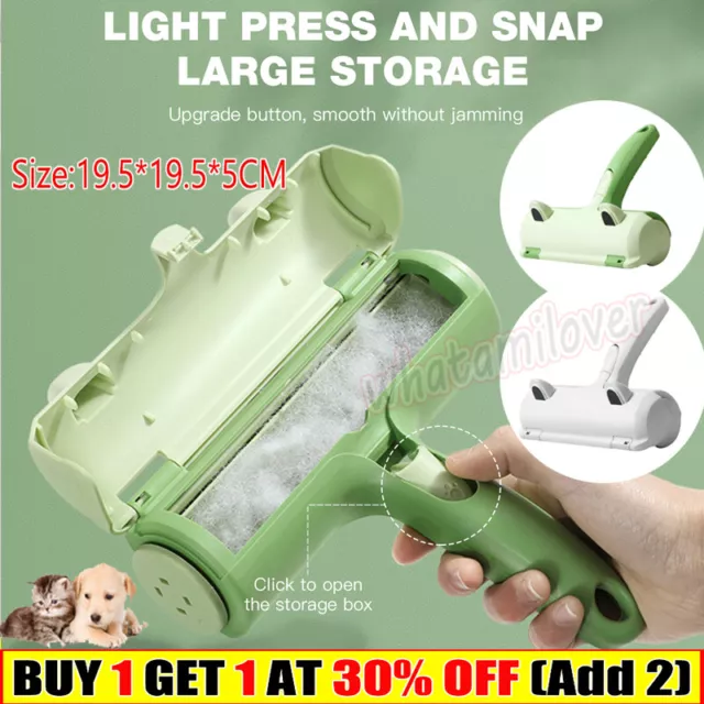 Pets Hair Lint Remover Dog Cat Cleaning Brush Hair Roller Sofa Clothes Reusable