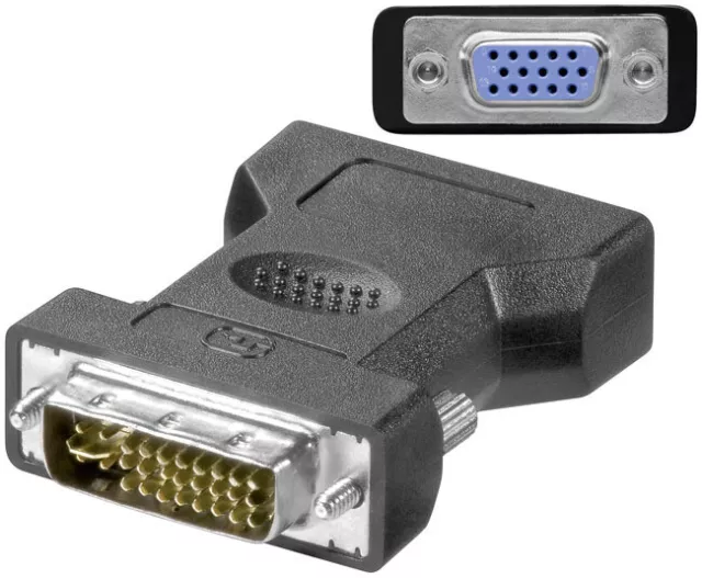 3x DVI analog - VGA Adapter; DVI ADAP DVI M > 15 pin HD F (VGA) SB