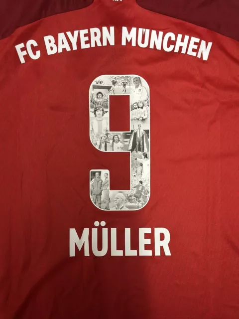 Gerd Müller special jersey FC Bayern Munich with special flock #9 bomber XXXL new