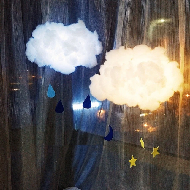 Wall Hanging DIY Cloud Night Light DIY Material Package Clouds Pendant  Bedroom