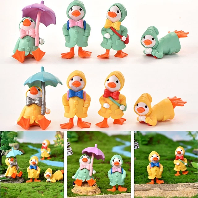 Lot De 8 Figurines Miniatures Anciennes – Canard, Lapin, Souris, Bambi Et Autres (occasion)