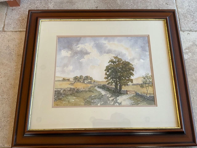 Tableau sur toile Fresque végétale sur le plâtre tombant 100x70