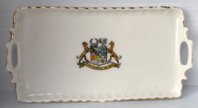 Crested China: Sheerness On Sea (Kent) Crest On Gemma China Tea Tray