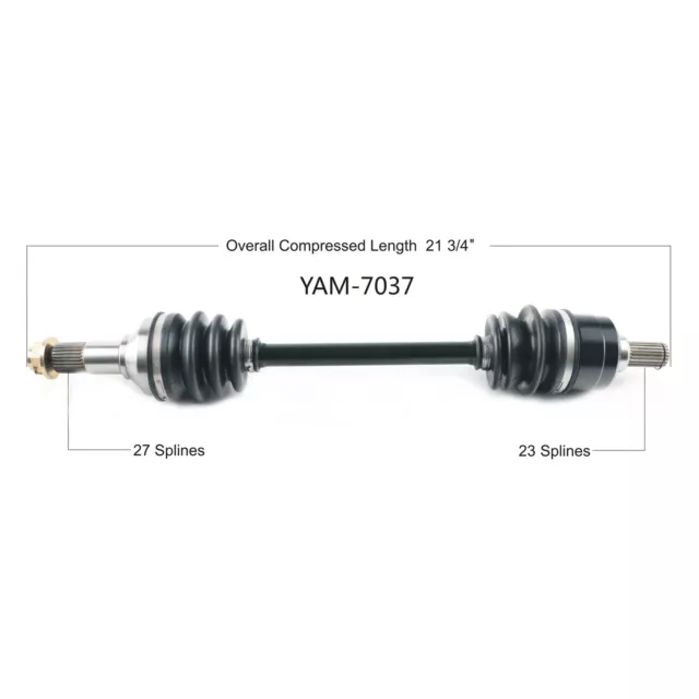 Tytaneum Replacement CV Axle Rear Right or Left Yamaha Grizzly 700 4x4 16-20