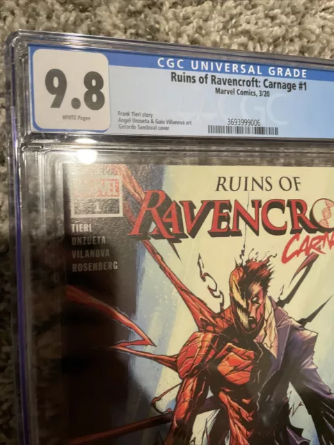 RUINS of RAVENCROFT CARNAGE #1 (2020) CGC 9.8 1st APPEARANCE CORTLAND KASADY 3