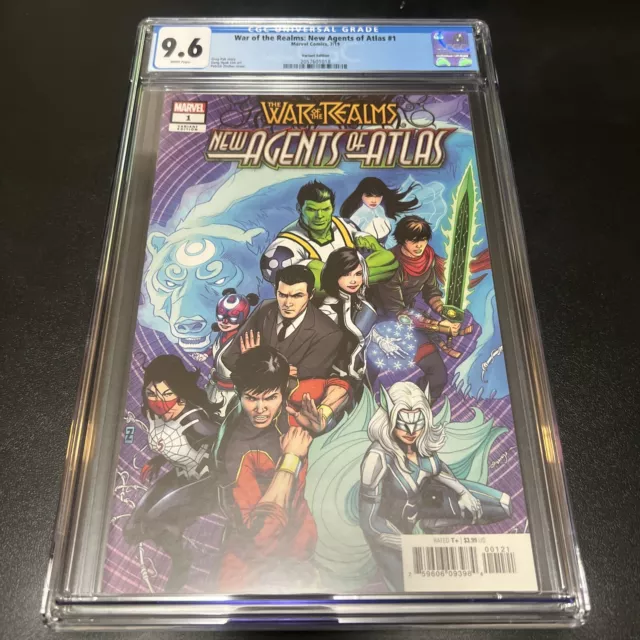 War of the Realms New Agents of Atlas #1 1:50 Zircher Variant CGC 9.6 1st Wave
