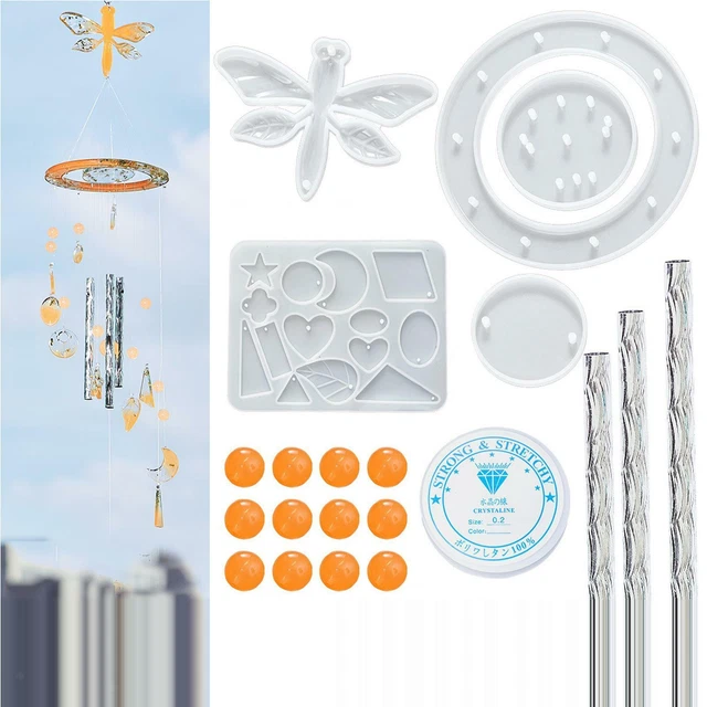 Windspiele Harz Formen, Sonne Mond Wandbehang Kristall Planet Silikon Set, für 8