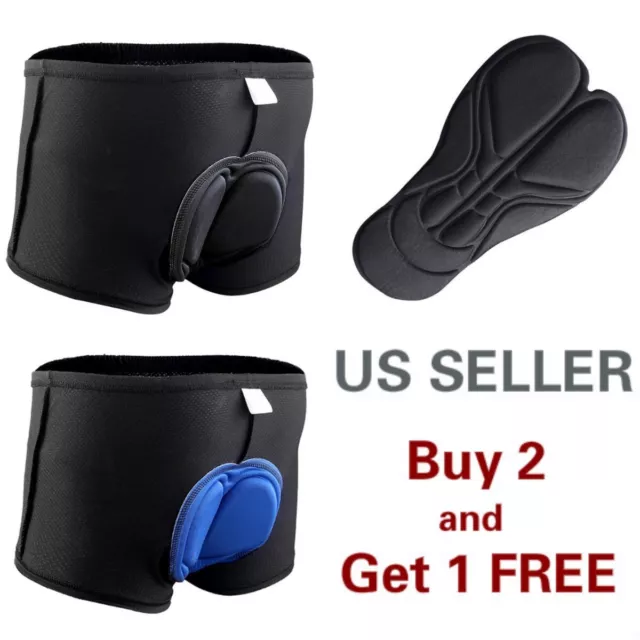 Men Women Cycling Shorts Bicycle Bike Underwear Pants With Sponge Gel 3D Padded