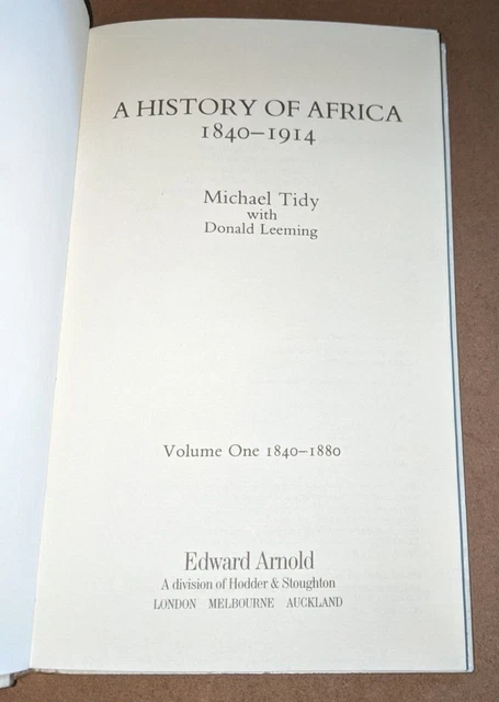A History of Africa 1840-1914: Complete Set by Michael Tidy with Donald Leeming 3