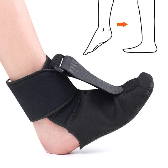 PLANTAR FASCIITIS NIGHT Splint Adjustable Drop Foot Orthotic Brace Pain