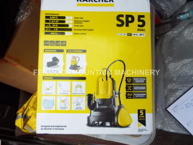 KARCHER SP5 DUAL Dirt Submersible flat suction dirty water pump