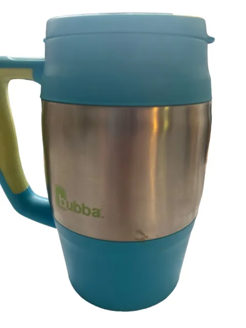 Bubba Keg 32oz Insulated Blue Travel Mug w Chrome + Flip-Top Lid