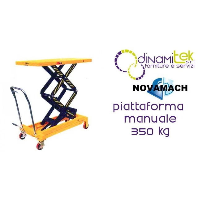 Np35D Piattaforma Manuale Altezza Regolabile Su Ruote Portata 350 Kg Novamach Di