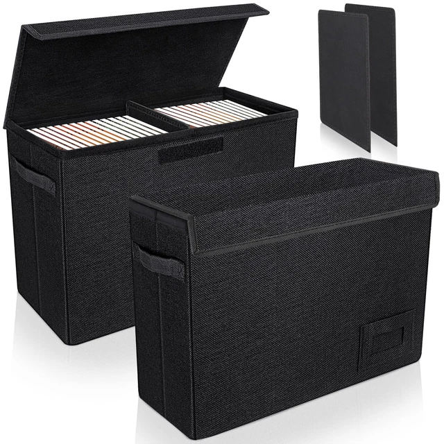 2-Pack Comic Book Organizer Collapsible Comic Book Case with Dividers