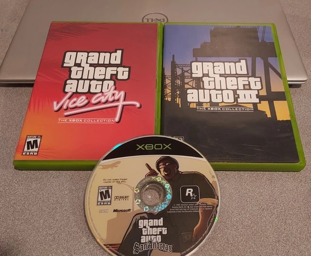 ORIGINAL XBOX GRAND Theft Auto Trilogy Lot Vice City, III, & San