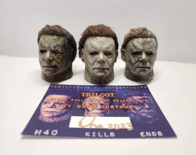 Halloween Michael Myers Kills Ends Trilogy Collection 1/6  Custom Headsculpt Set