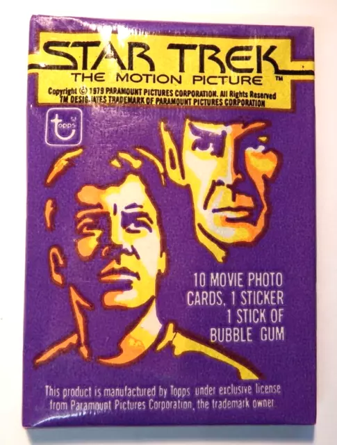 Topps 1979 Star Trek The Motion Picture sealed wax pack of trading gum cards