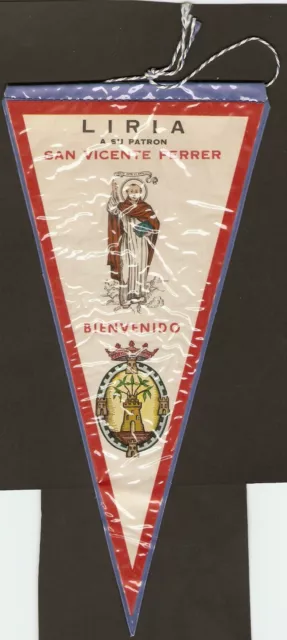 santino antico banderin de San Vicente Ferrer estampa  image pieuse holy card