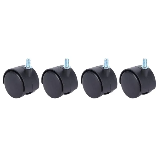 HG 4Pcs 2in Universal Casters With Brake Mute 360 Degree Rotating Wheels LT