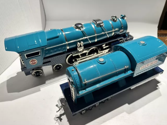 MTH Tinplate Traditions Standard Gauge 400E Steam Loco 2-Tone Blue Contemp.Vers.