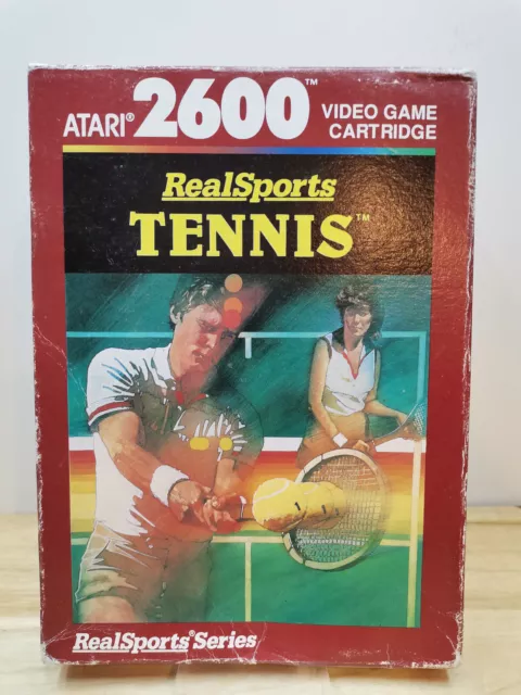 Atari 2600 Jeu - Realsports Tennis (avec Emballage D'Origine )