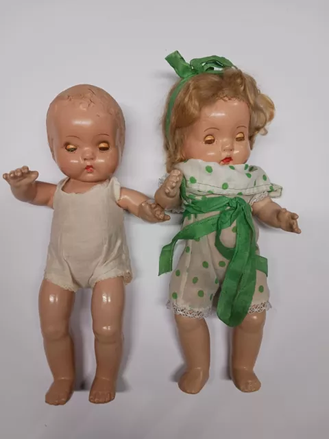 Vintage 1937 Jo-Jo Horseman Composite Baby Dolls