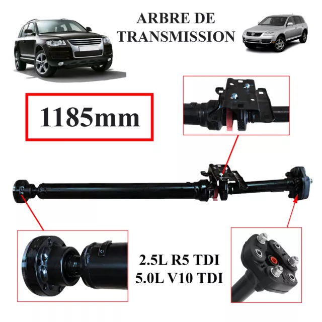 Arbre de transmission arrière + palier & flector Touareg 2.5L R5 5.0 R50 V10 TDI 3