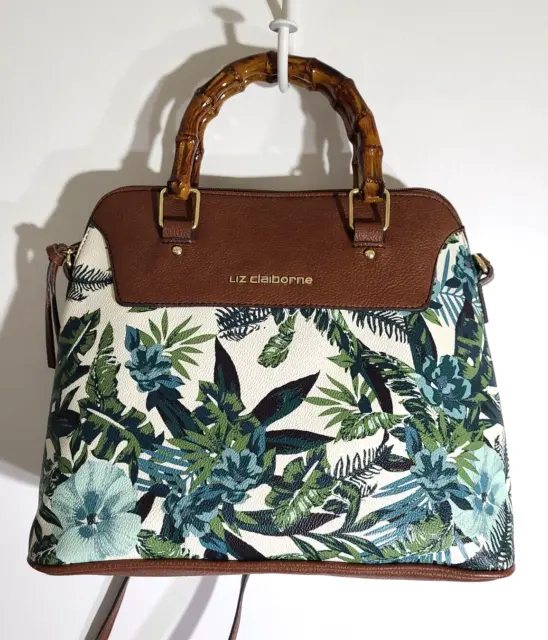 LIZ CLAIBORNE LC ALOHA Tropical Satchel Handbag SHOULDER Bag