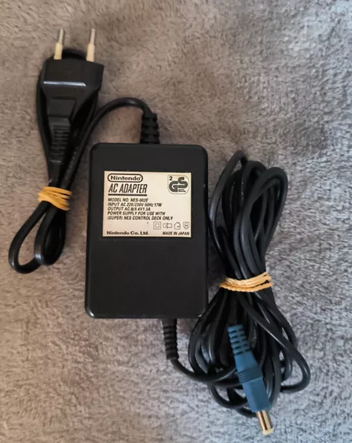 CABLE ALIMENTATION OFFICIEL Console Super Nintendo SNES & NES PAL EUR