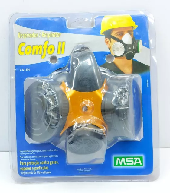 MSA Comfo II Respirateur Facepiece Protection Masque De Gaz, Vapeur & Particules