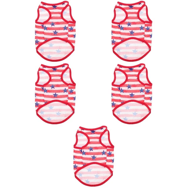 Set 5 Kleidung Für Haustiere 4. Juli Hundeoutfit Welpenkleidung