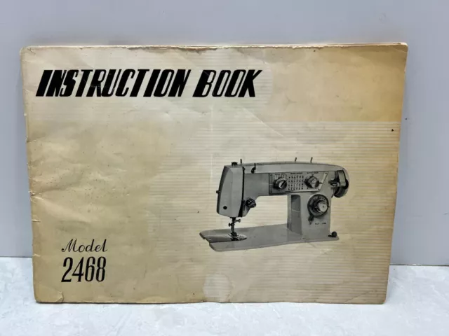Original Elgin 2468 Sewing Machine Instructions Manual User Guide Vintage